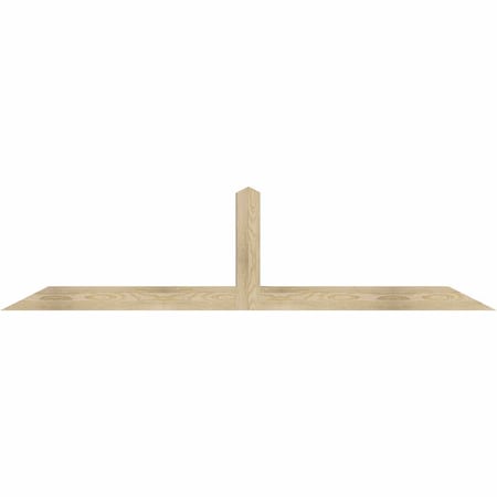 Ekena Millwork Portland Rough Sawn Timber Gable Bracket, Douglas Fir, 84"W x 21"H x 4"D x 4"F, 6/12 Pitch GBW084X21X0404POR00RDF